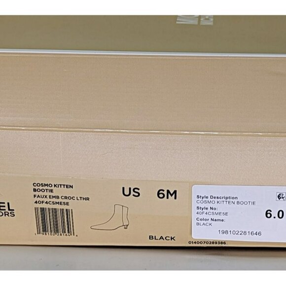 Michael Kors Women's Cosmo Croc-Embossed Booties Kitten Heel Size 6 (MSRP $175) - Picture 11 of 11